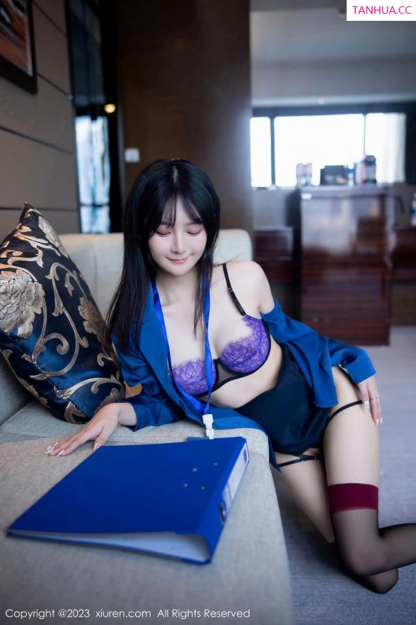   [XiuRen]高清写真图 2023.03.13 No.6407 谢小蒽 黑丝美腿第48张图片